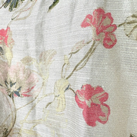 Linen Blend Floral Duster Cardigan Sheer Jacket Lightweight Layer XL J. Jill - Picture 9 of 10